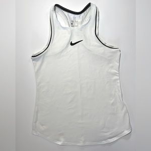 Nike Dry Fit girls white sleeveless racer back tank top